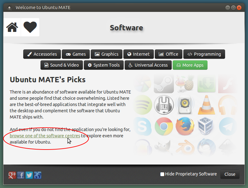 Ubuntu Mate Install Software